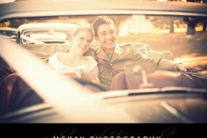 Marg Jared Centennial Park in wedding car