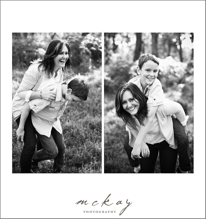 fun family photo piggy back bowral