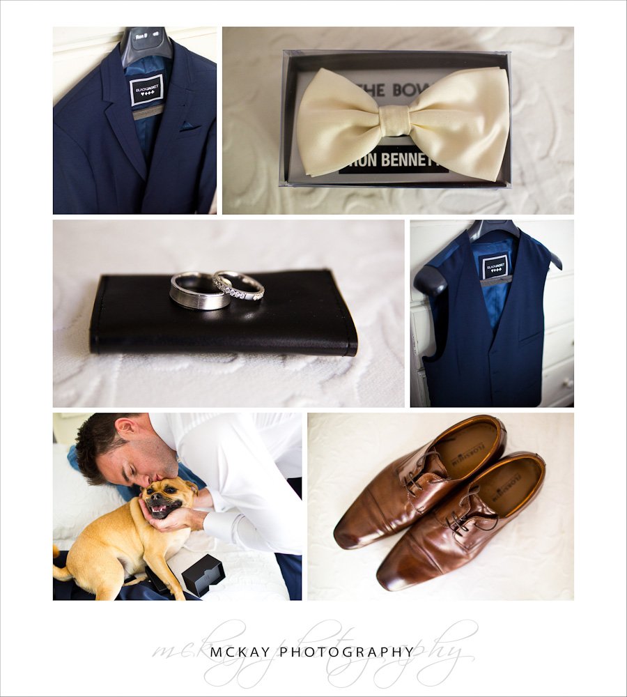 http://www.mckayphotography.com.au Groom wedding detail shots rings shoes