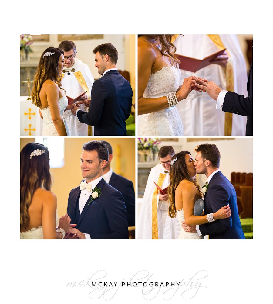 wedding ceremony at St James Church Glebe