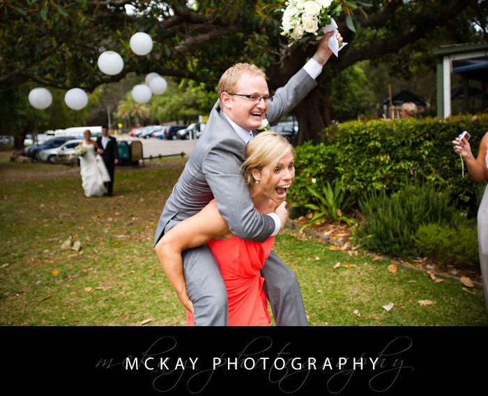 Quite an entrance! Sophie Andy Wedding Photography