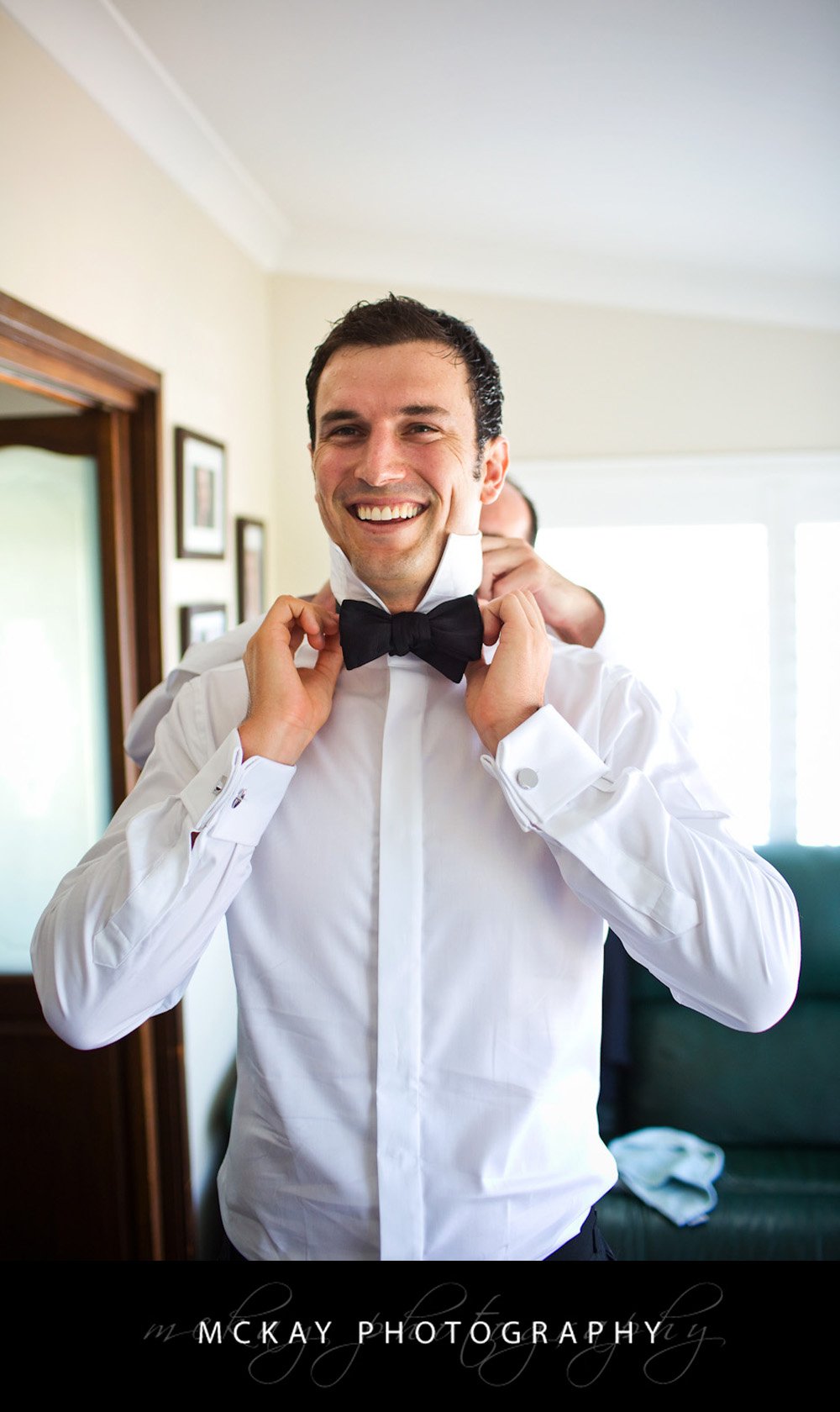 David gets ready Kate David Wedding 