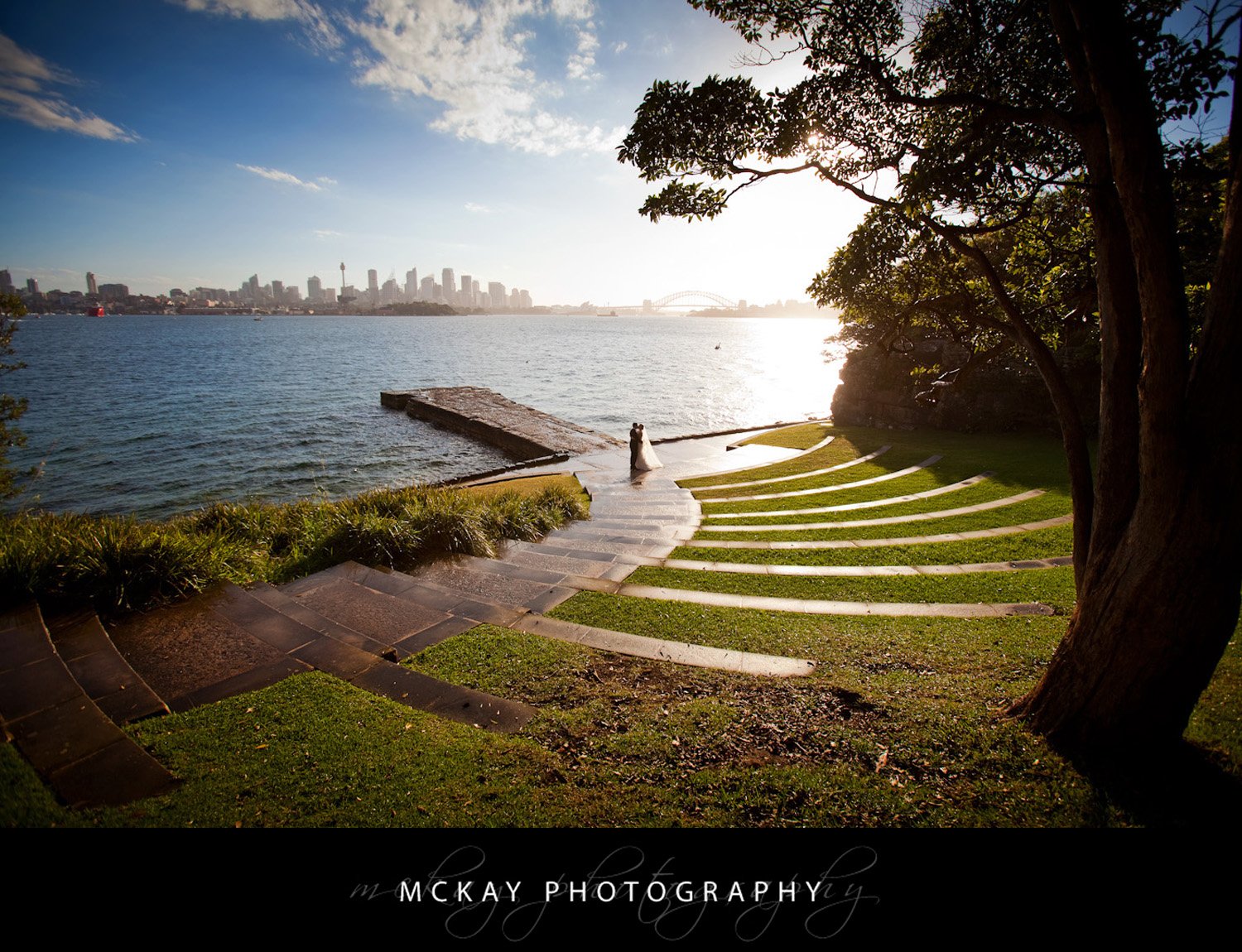 Location photos at Bradleys Head Kate David Wedding 