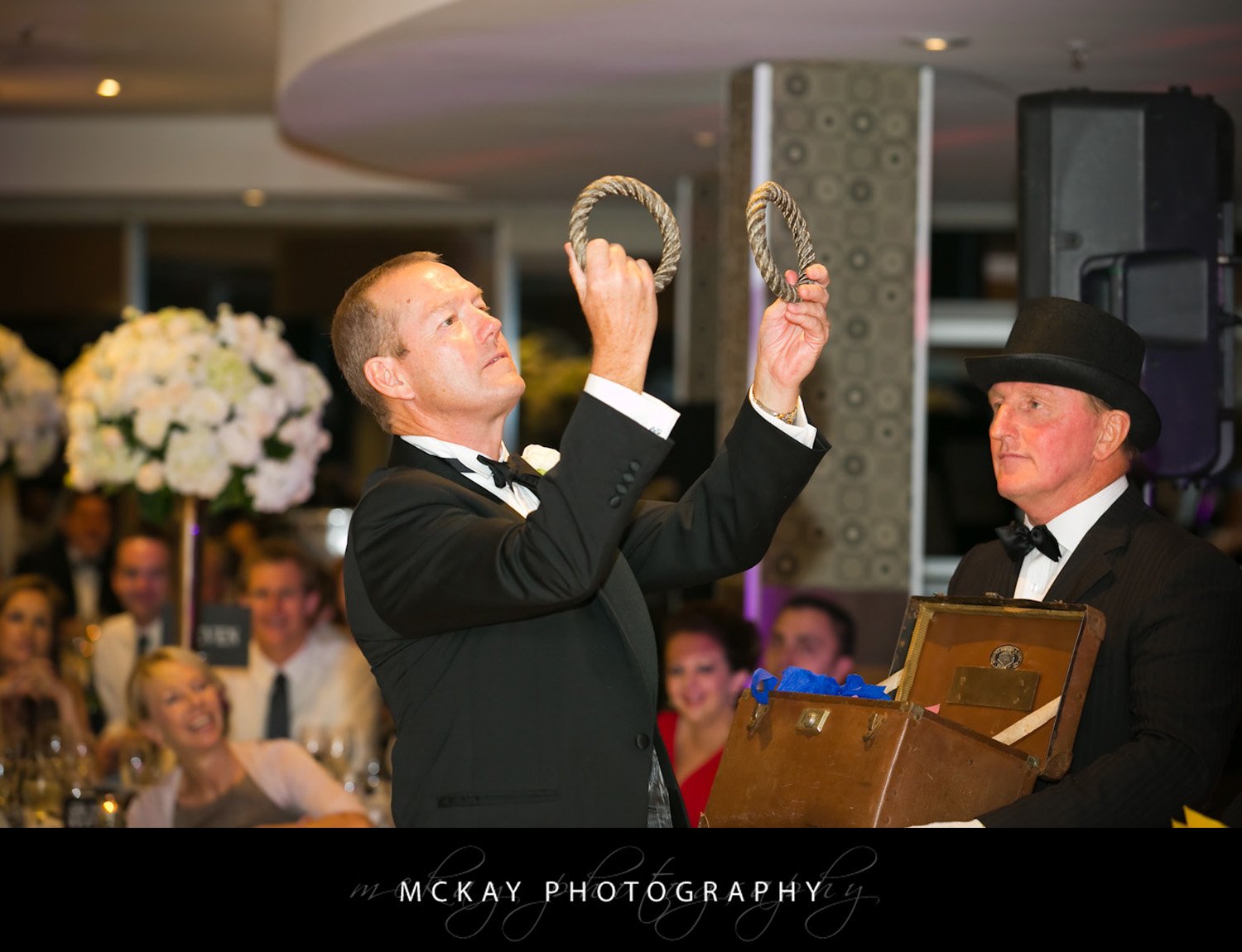 A feature of the reception was the quoits game between bridesmaids & groomsmen Kate David Wedding 