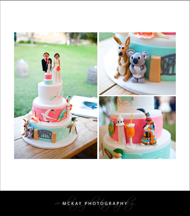 Awesome wedding cake! Megan Shaun - Athol Hall wedding