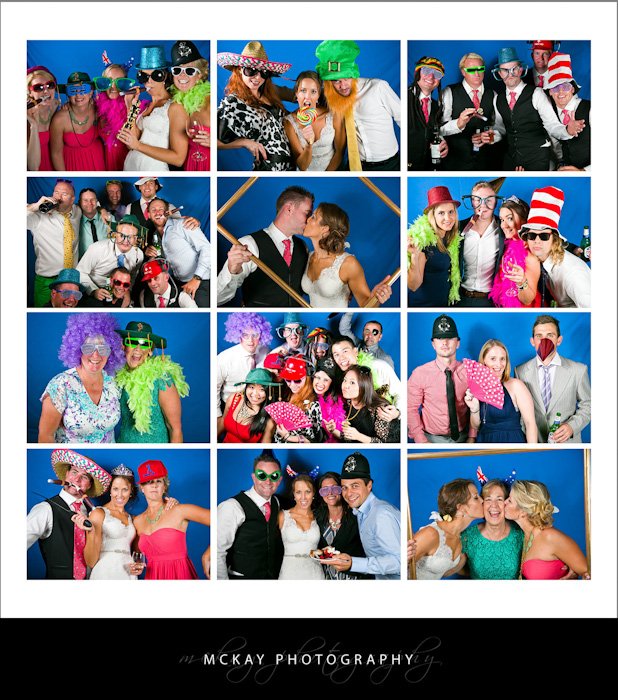 Fun crazy times in the photo booth! Megan Shaun - Athol Hall wedding
