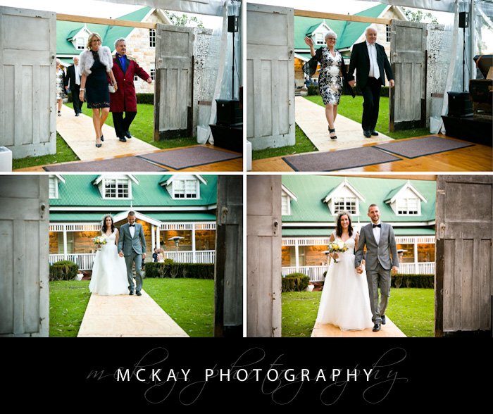 Carly Torstein vintage rustic wedding - marquee home wedding