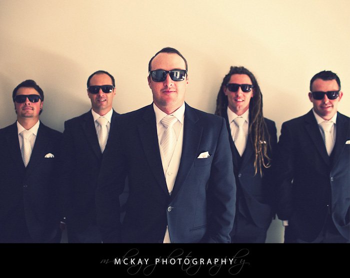 The boys looking very cool Mary Ryan wedding