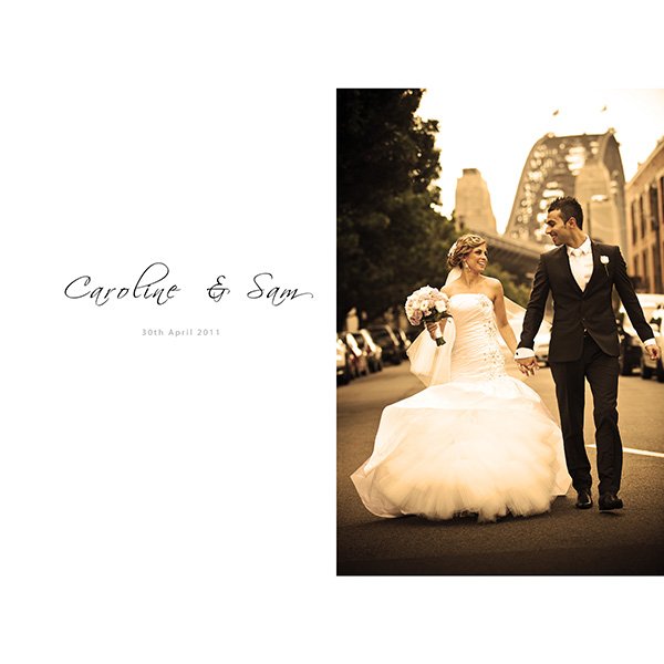 Caroline Sam Le Montage Wedding Album