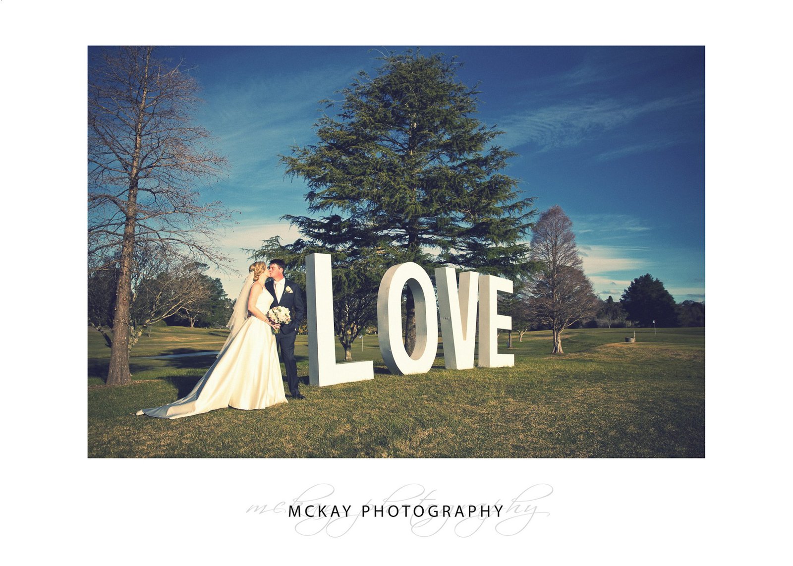 LOVE sign at Gibraltar Hotel wedding