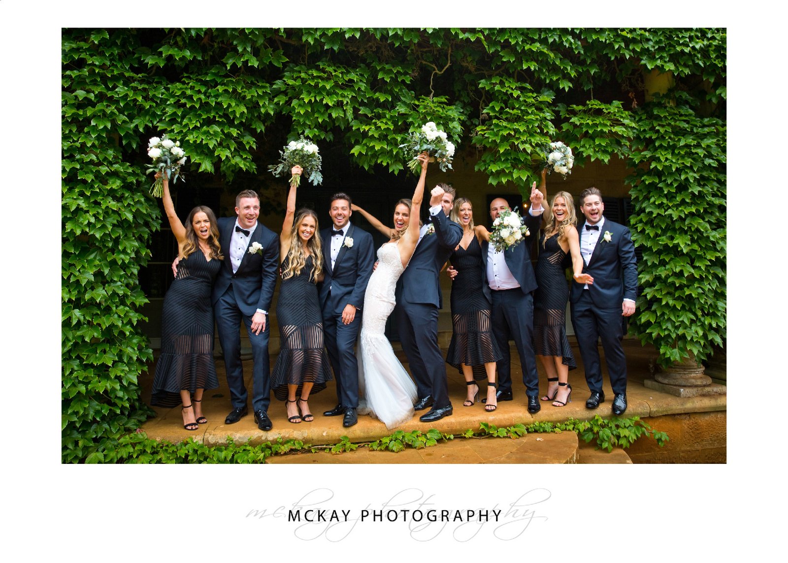 Bridal party at Bendooley